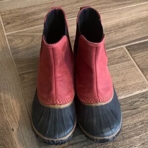Sorel Red and Black Duck Boots